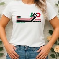 Jordan Soccer Flag And Stripes Women's T-Shirt thumb 2