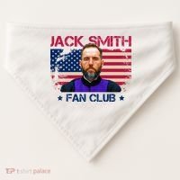 Jack Smith Fan Club Funny Political Humor USA-Made Doggie Bandana thumb 0