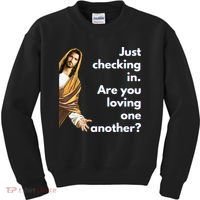 Jesus Saying Funny Christian Meme Joke Kids Sweatshirt thumb 0