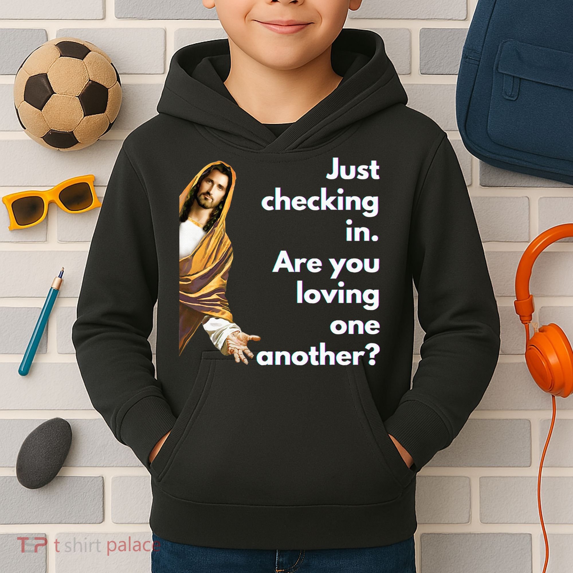 Jesus Saying Funny Christian Meme Joke Kids Hoodie