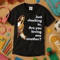 Jesus Saying Funny Christian Meme Joke Kids T-Shirt thumb 3