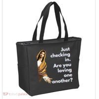 Jesus Saying Funny Christian Meme Joke Tote Bag thumb 2