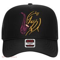 Jazz Saxophone For Jazz Music Lover Sax Musician Great Gift Hat thumb 0