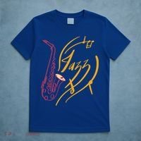 Jazz Saxophone For Jazz Music Lover Sax Musician Great Gift T-Shirt thumb 5