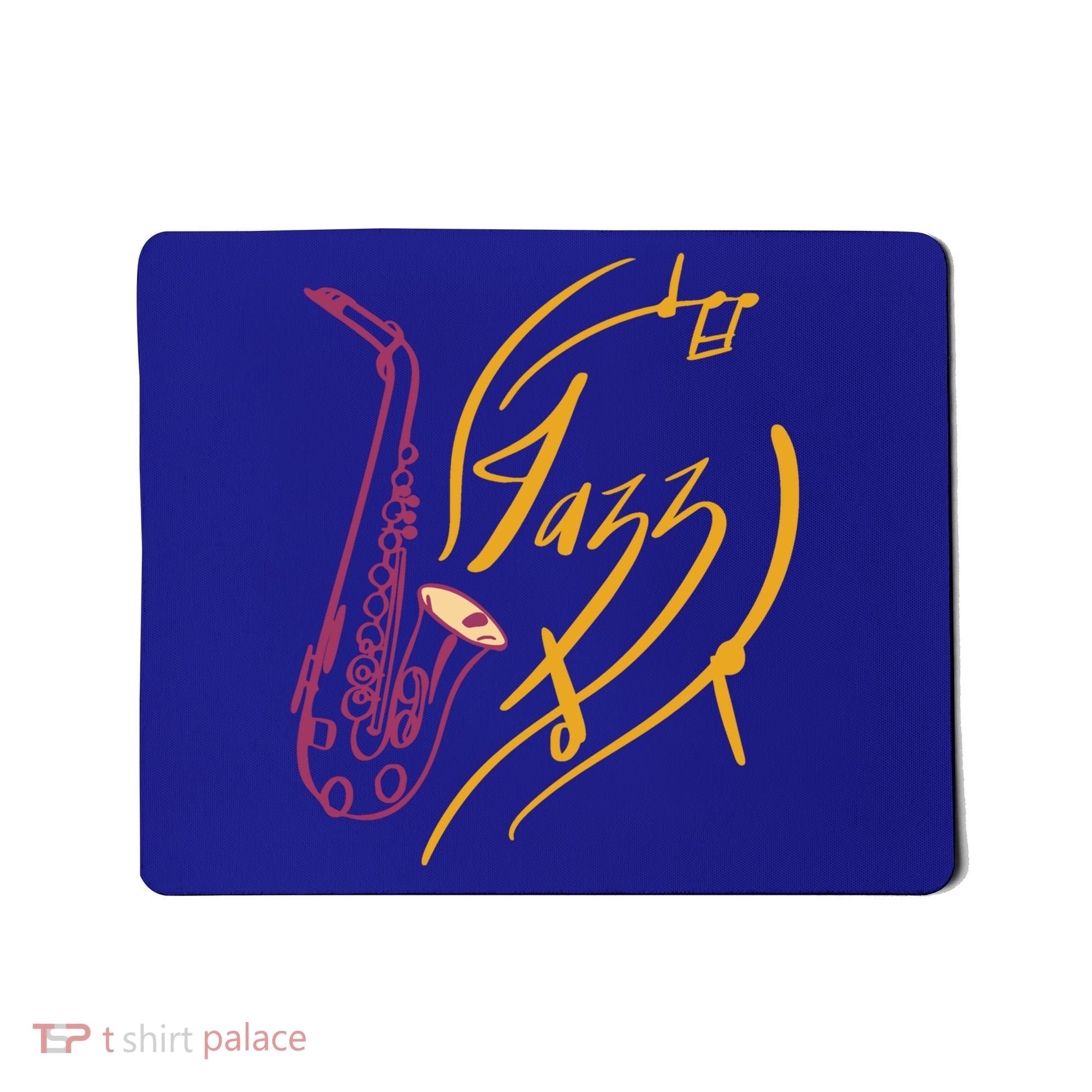 Jazz Saxophone For Jazz Music Lover Sax Musician Great Gift Mousepad