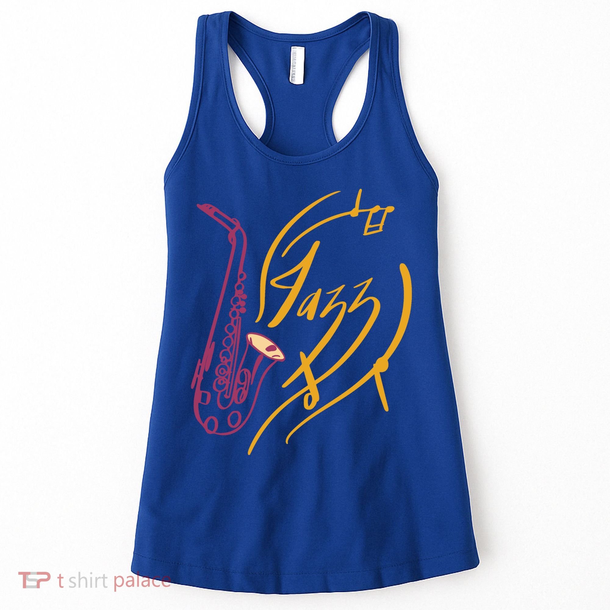 Jazz Saxophone For Jazz Music Lover Sax Musician Great Gift Women's Tank Top