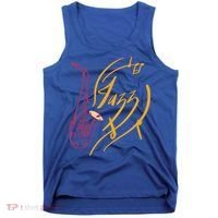 Jazz Saxophone For Jazz Music Lover Sax Musician Great Gift Tank Top thumb 0