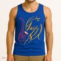 Jazz Saxophone For Jazz Music Lover Sax Musician Great Gift Tank Top thumb 3