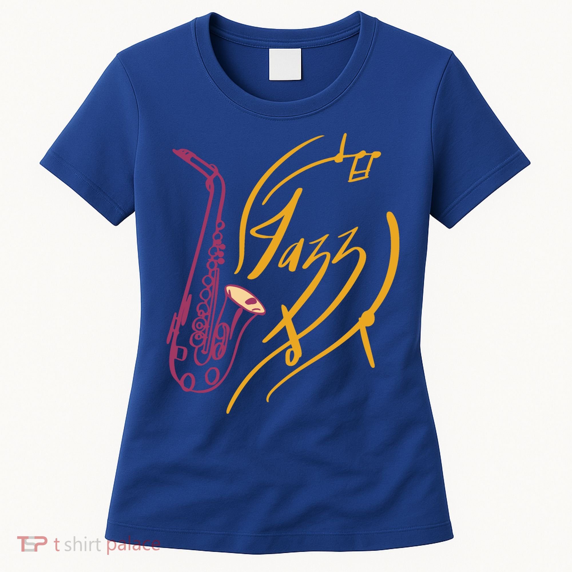 Jazz Saxophone For Jazz Music Lover Sax Musician Great Gift Women's T-Shirt