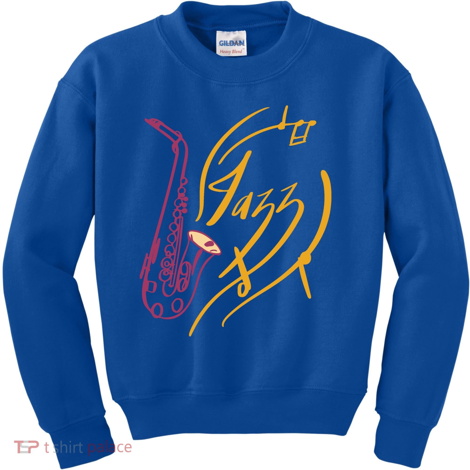 Jazz Saxophone For Jazz Music Lover Sax Musician Great Gift Kids Sweatshirt