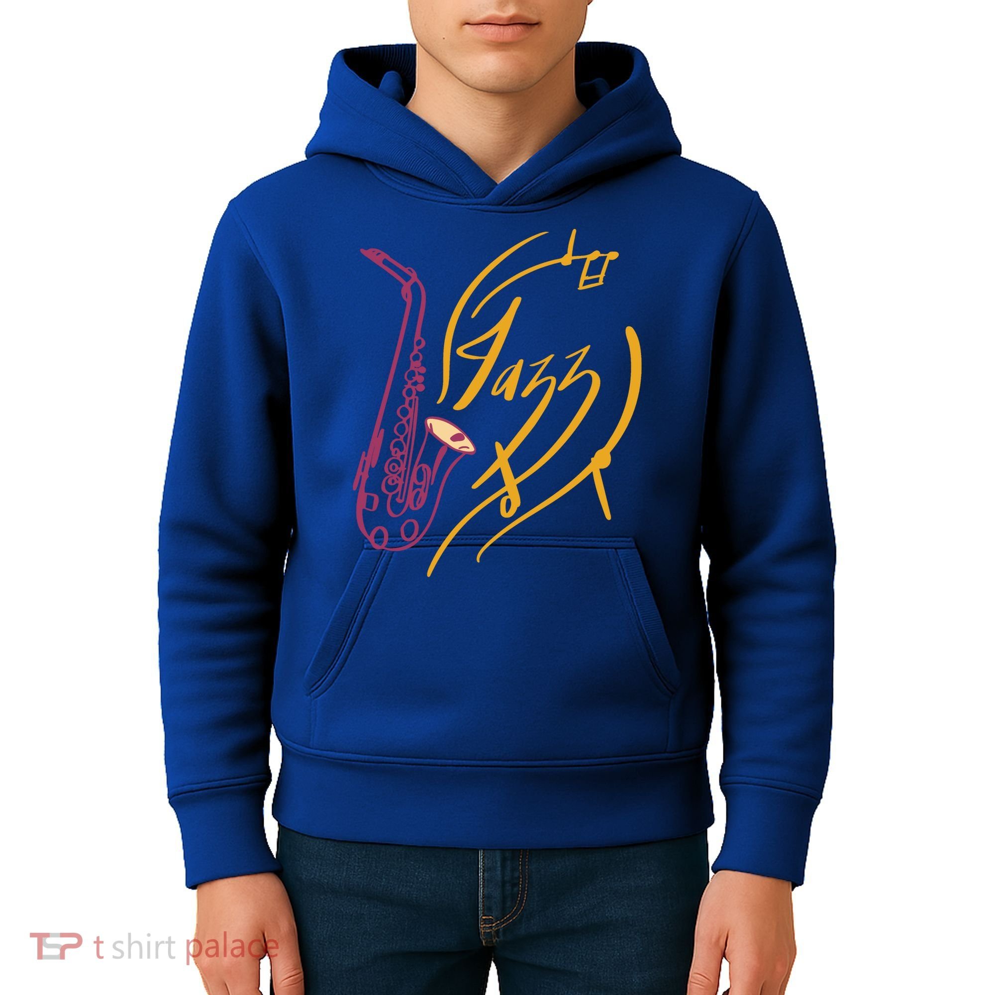 Jazz Saxophone For Jazz Music Lover Sax Musician Great Gift Kids Hoodie
