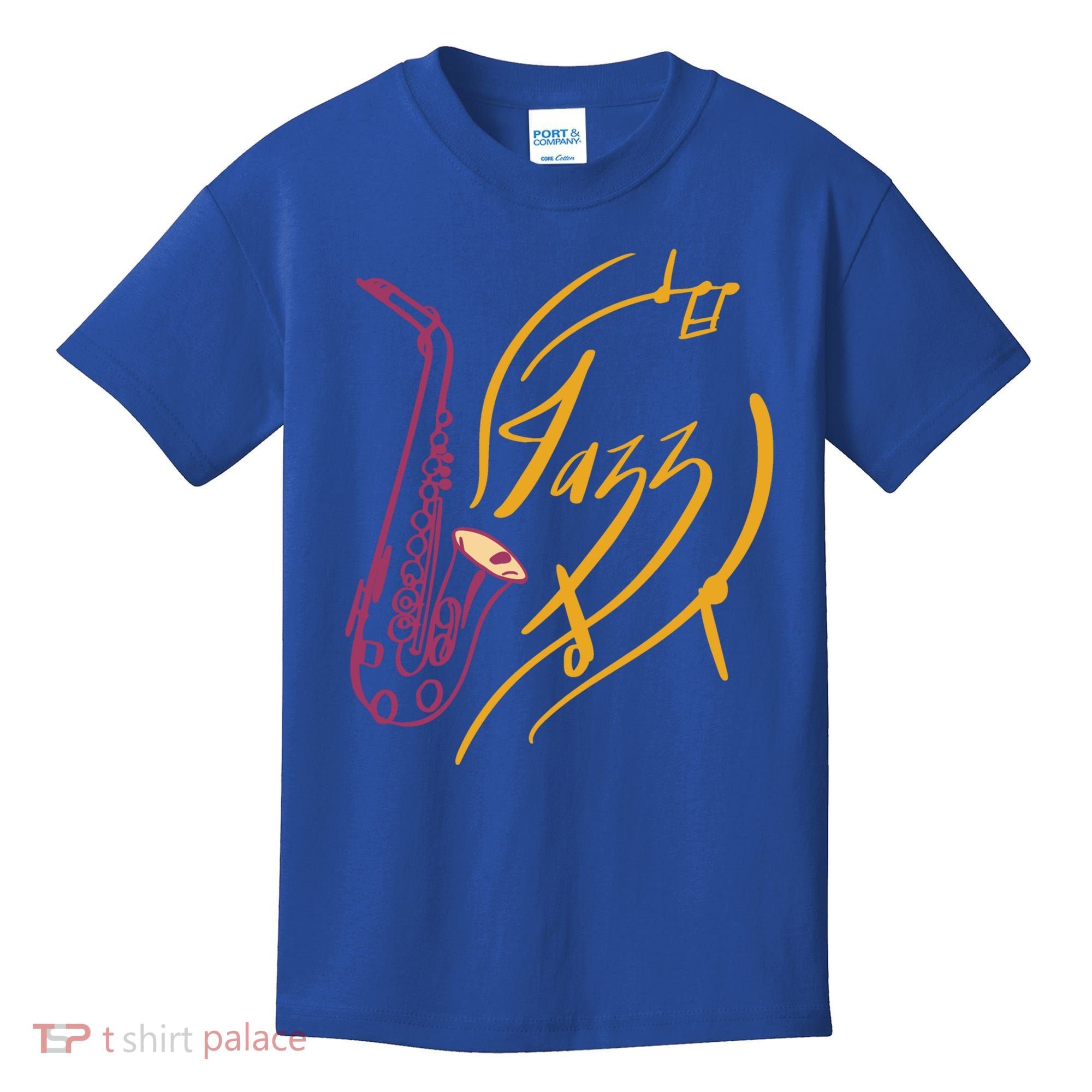 Jazz Saxophone For Jazz Music Lover Sax Musician Great Gift Kids T-Shirt