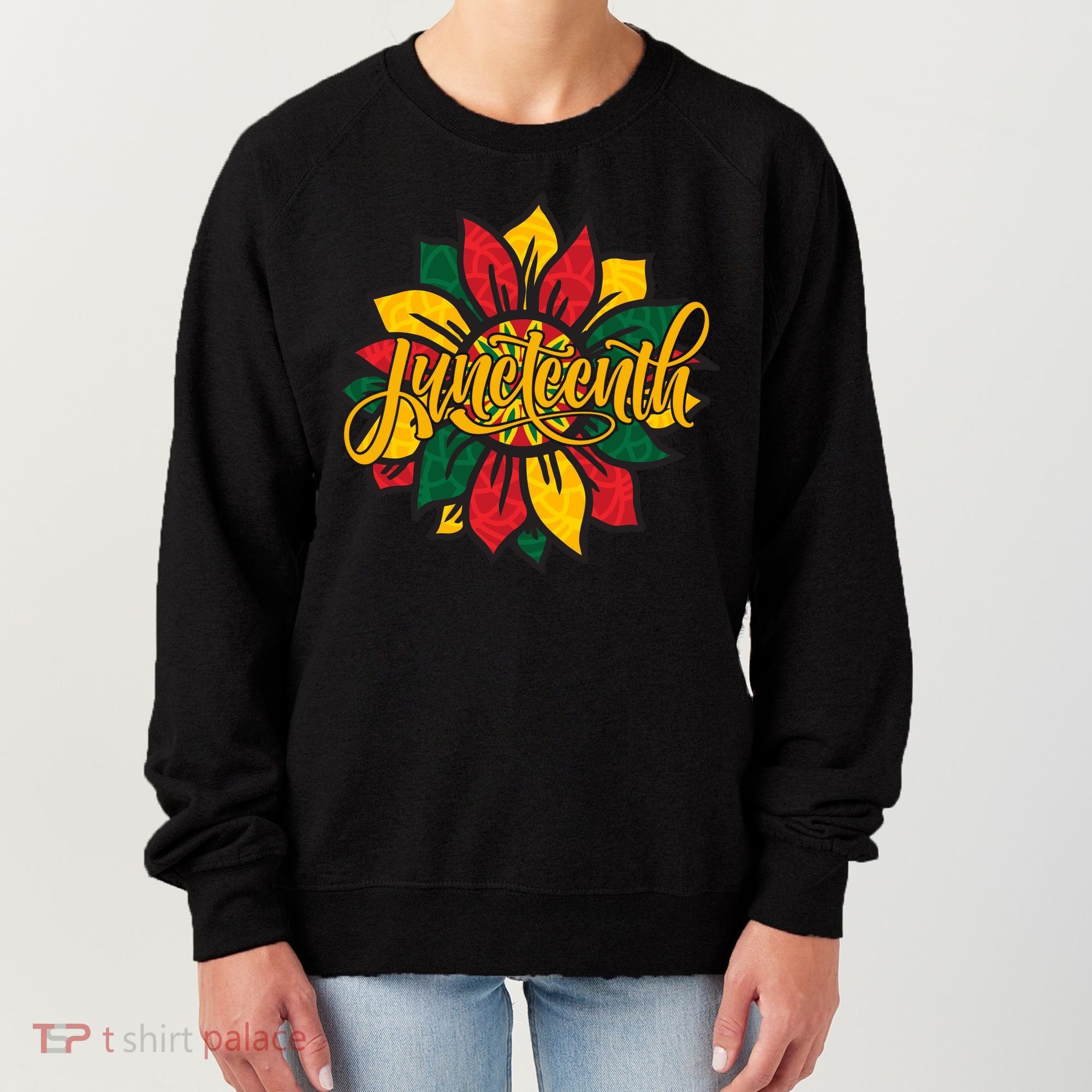 Juneteenth Sunflower Festive Women's Sweatshirt