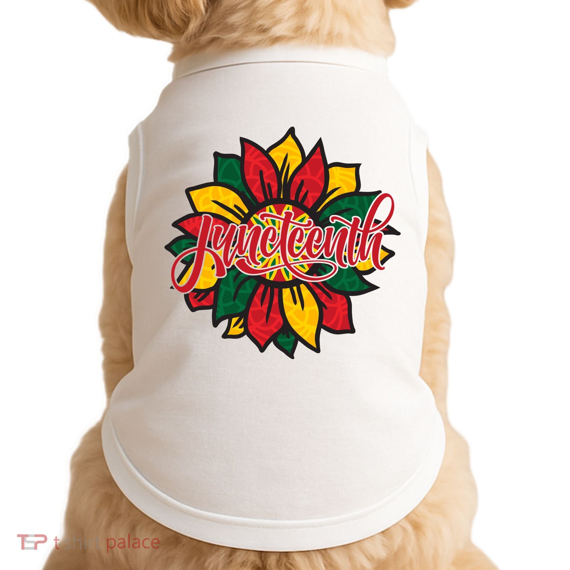 Juneteenth Sunflower Festive Doggie Tank