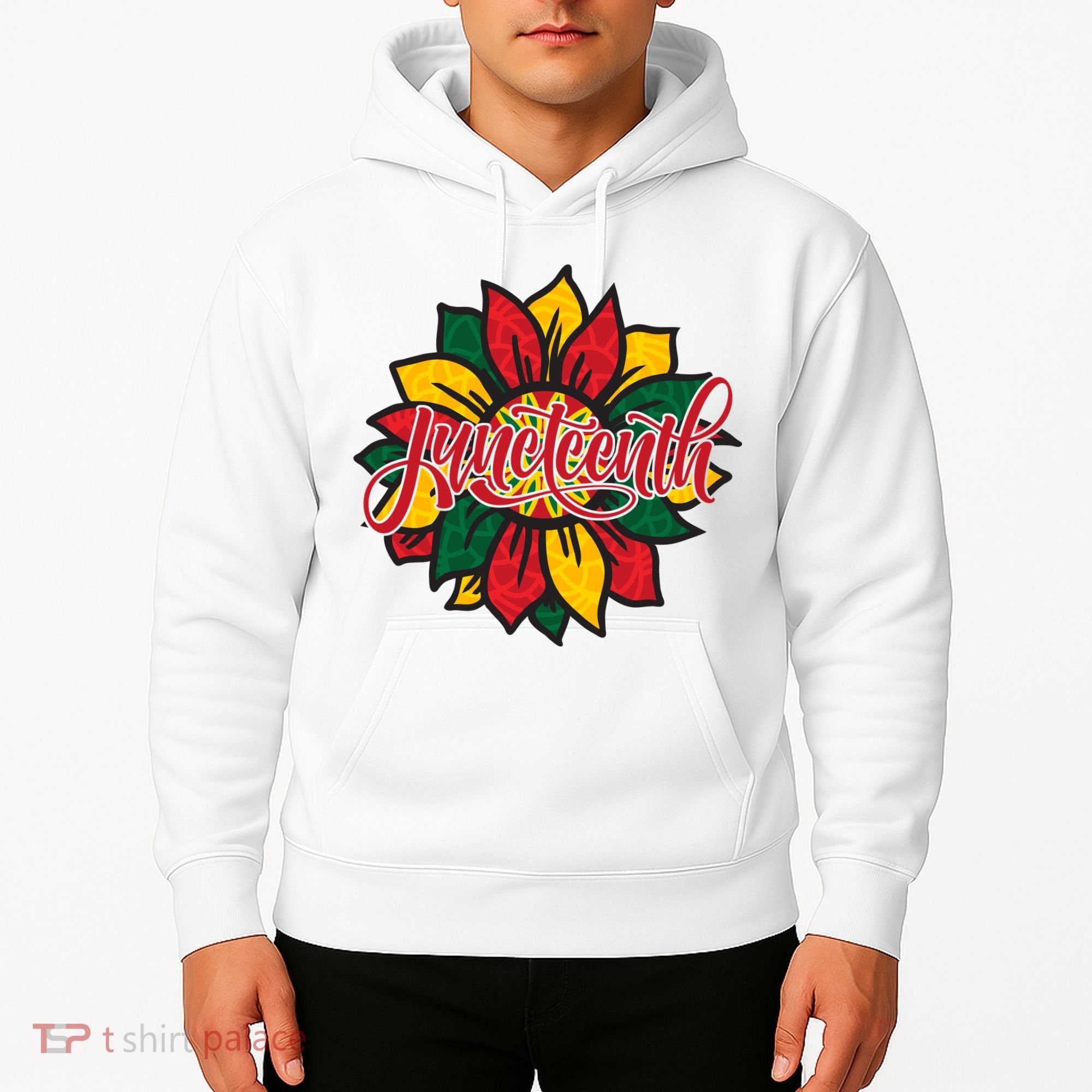 Juneteenth Sunflower Festive Hoodie
