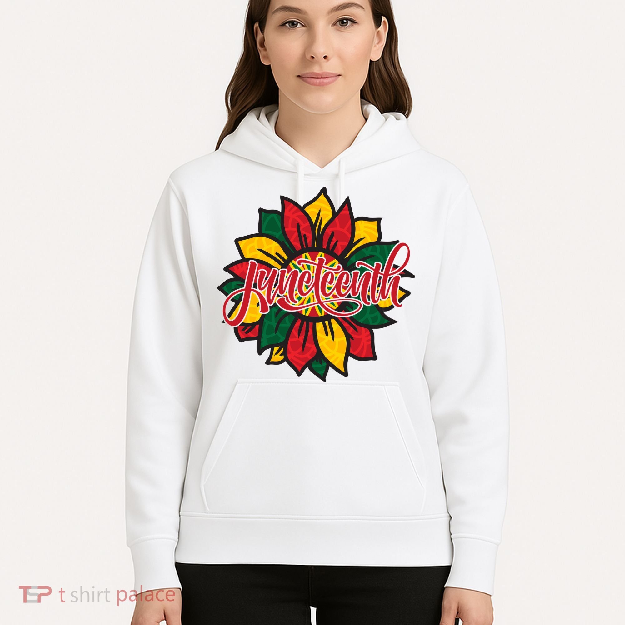 Juneteenth Sunflower Festive Hoodie