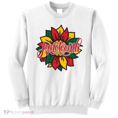 Juneteenth Sunflower Festive Sweatshirt