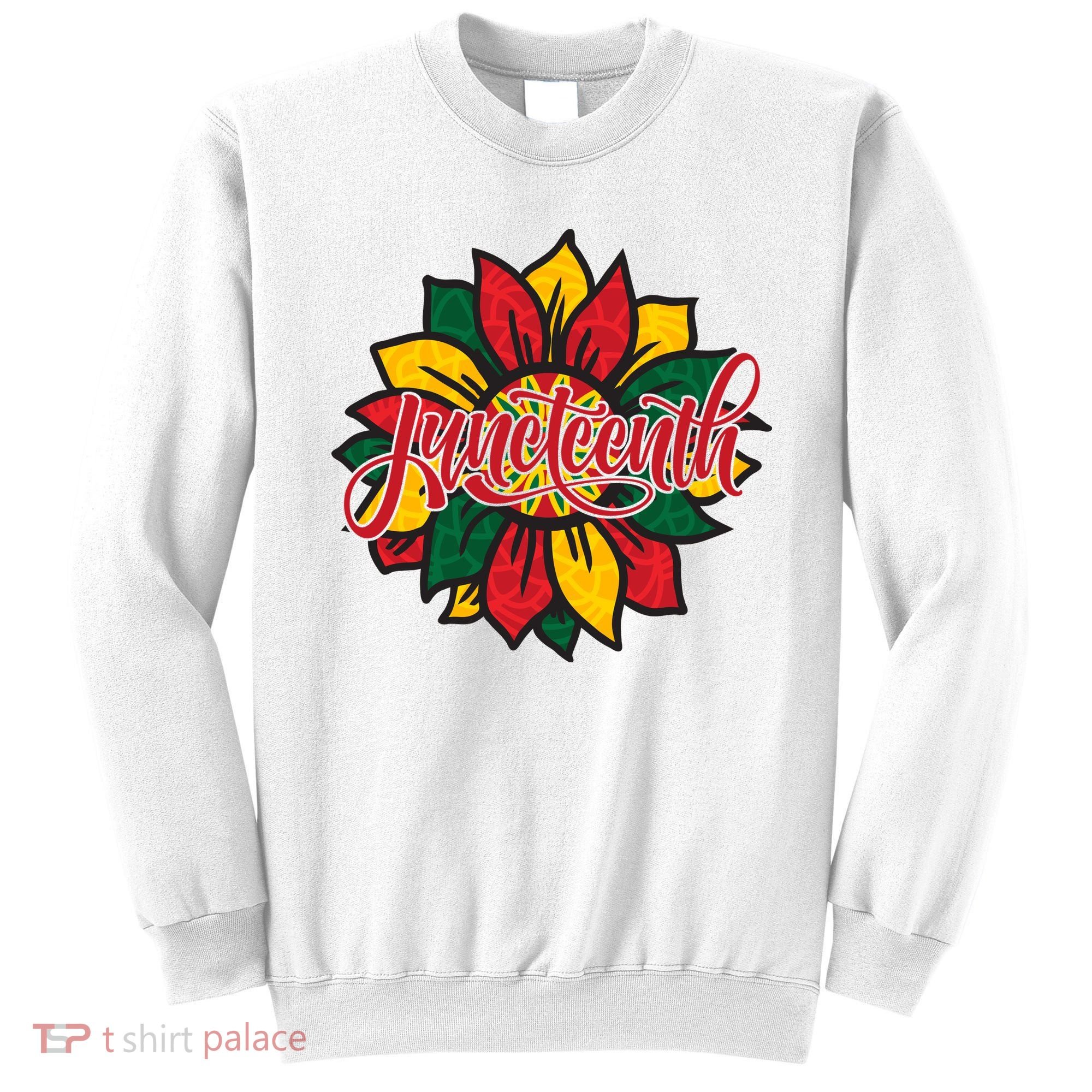 Juneteenth Sunflower Festive Sweatshirt
