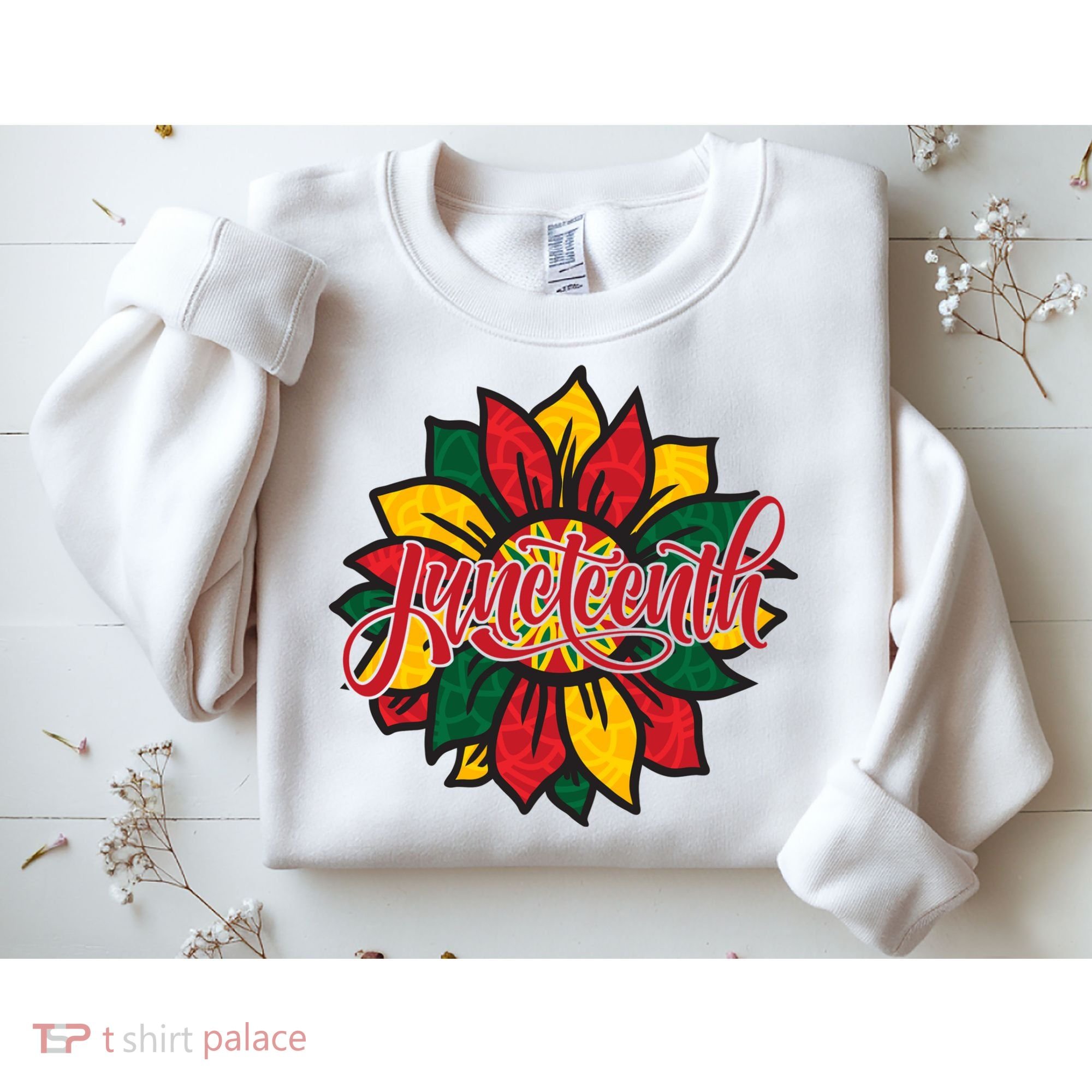 Juneteenth Sunflower Festive Sweatshirt