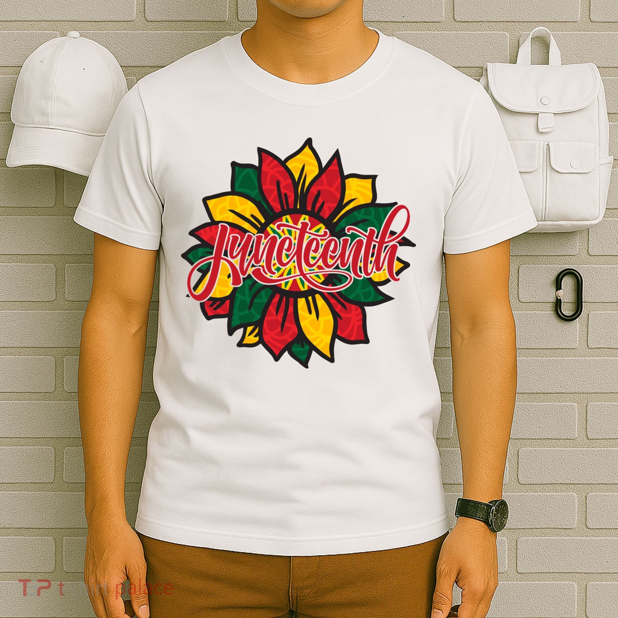 Juneteenth Sunflower Festive T-Shirt