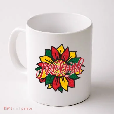 Juneteenth Sunflower Festive Coffee Mug