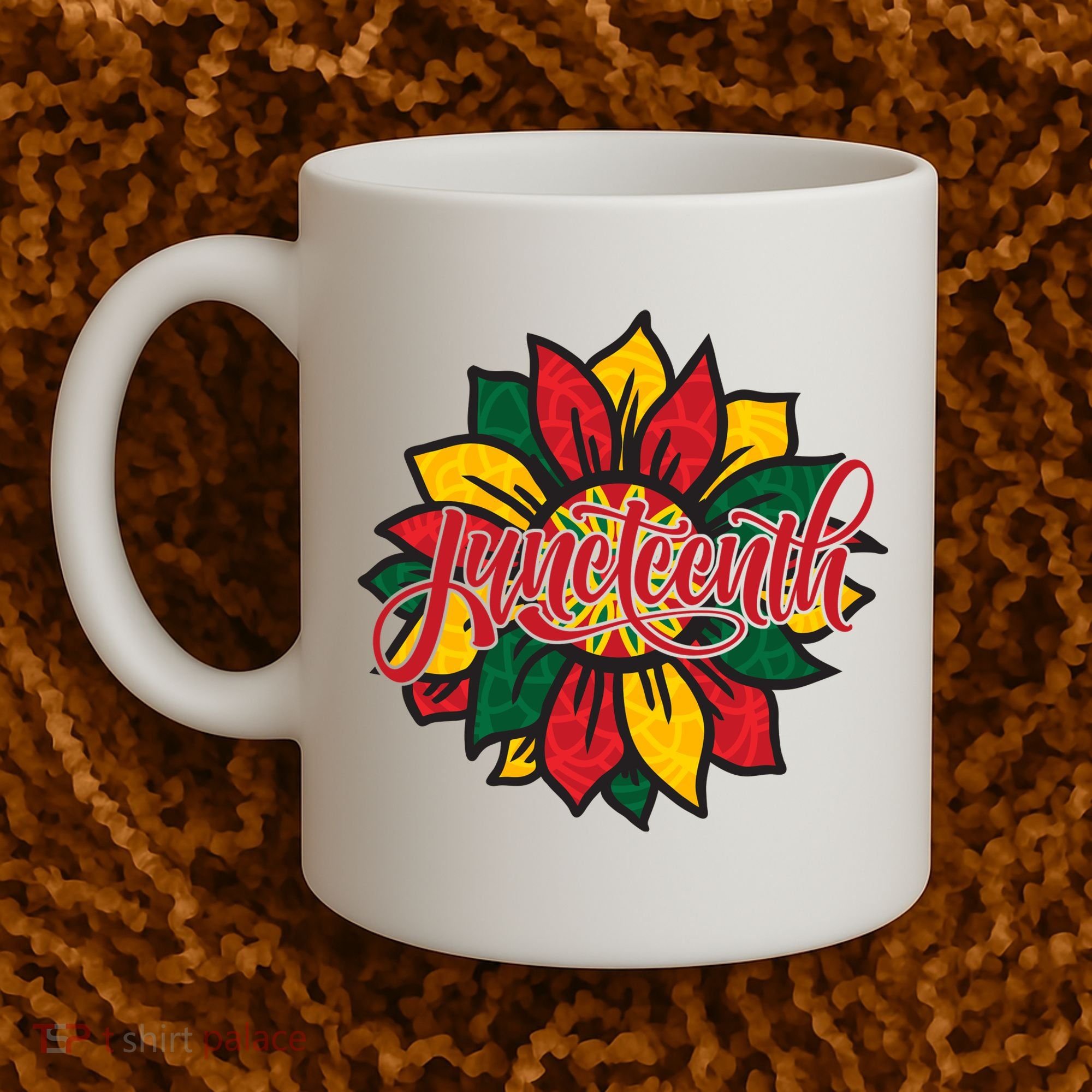 Juneteenth Sunflower Festive Coffee Mug