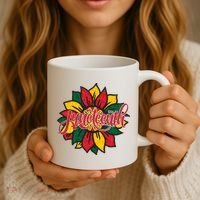 Juneteenth Sunflower Festive Coffee Mug thumb 3