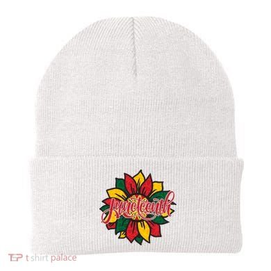 Juneteenth Sunflower Festive Beanie