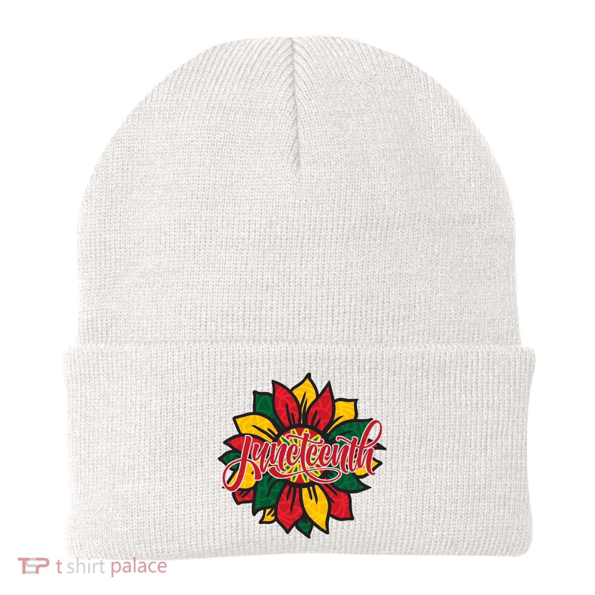 Juneteenth Sunflower Festive Beanie