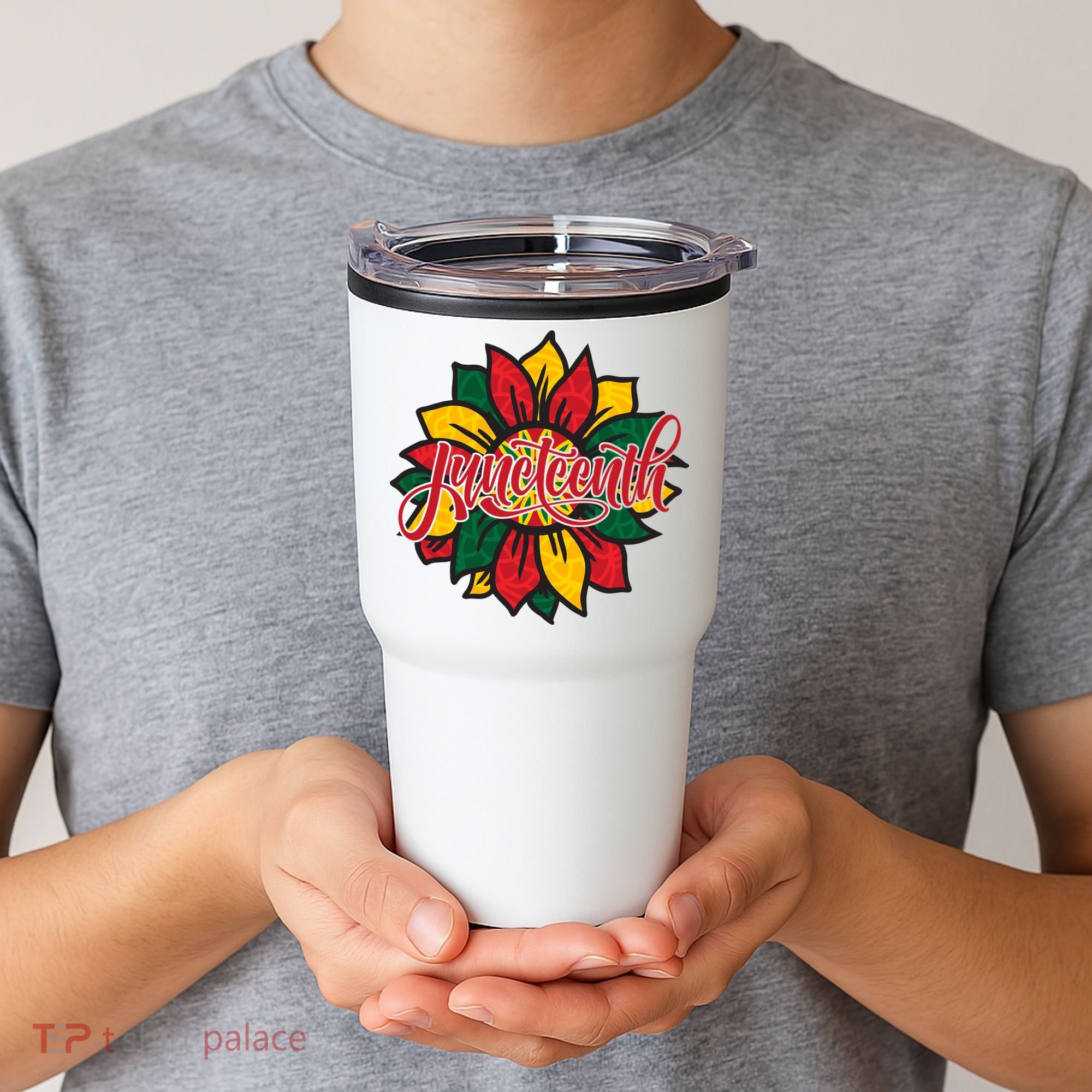 Juneteenth Sunflower Festive Tumbler