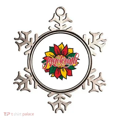 Juneteenth Sunflower Festive Ornament