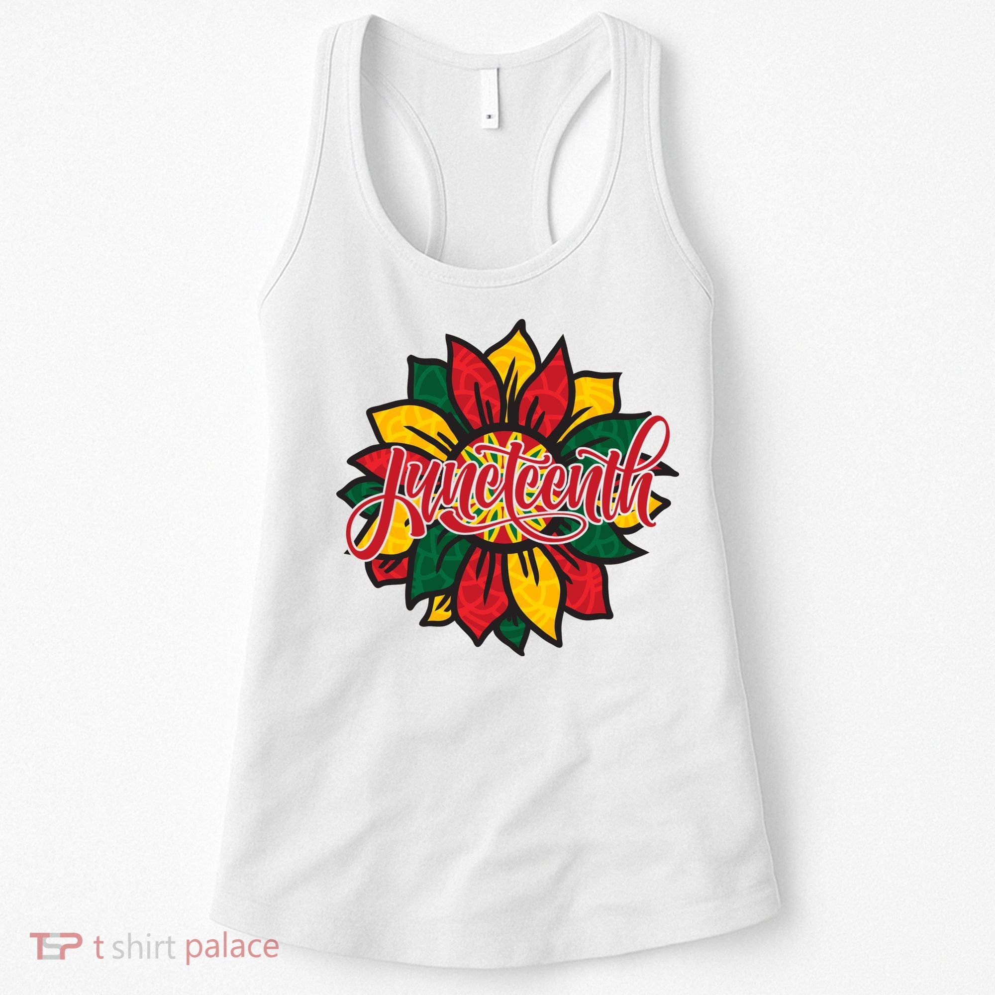 Juneteenth Sunflower Festive Women's Tank Top