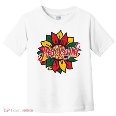 Juneteenth Sunflower Festive Toddler T-Shirt