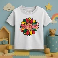 Juneteenth Sunflower Festive Toddler T-Shirt thumb 3