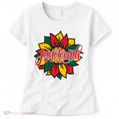 Juneteenth Sunflower Festive Women's T-Shirt