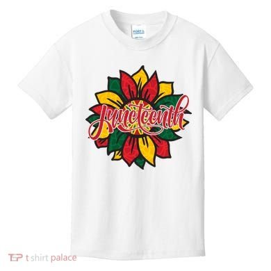 Juneteenth Sunflower Festive Kids T-Shirt
