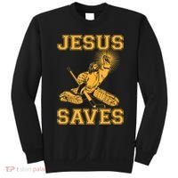 Jesus Saves Hockey Sweatshirt thumb 0