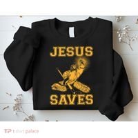 Jesus Saves Hockey Sweatshirt thumb 2