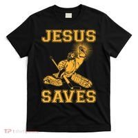 Jesus Saves Hockey T-Shirt thumb 0