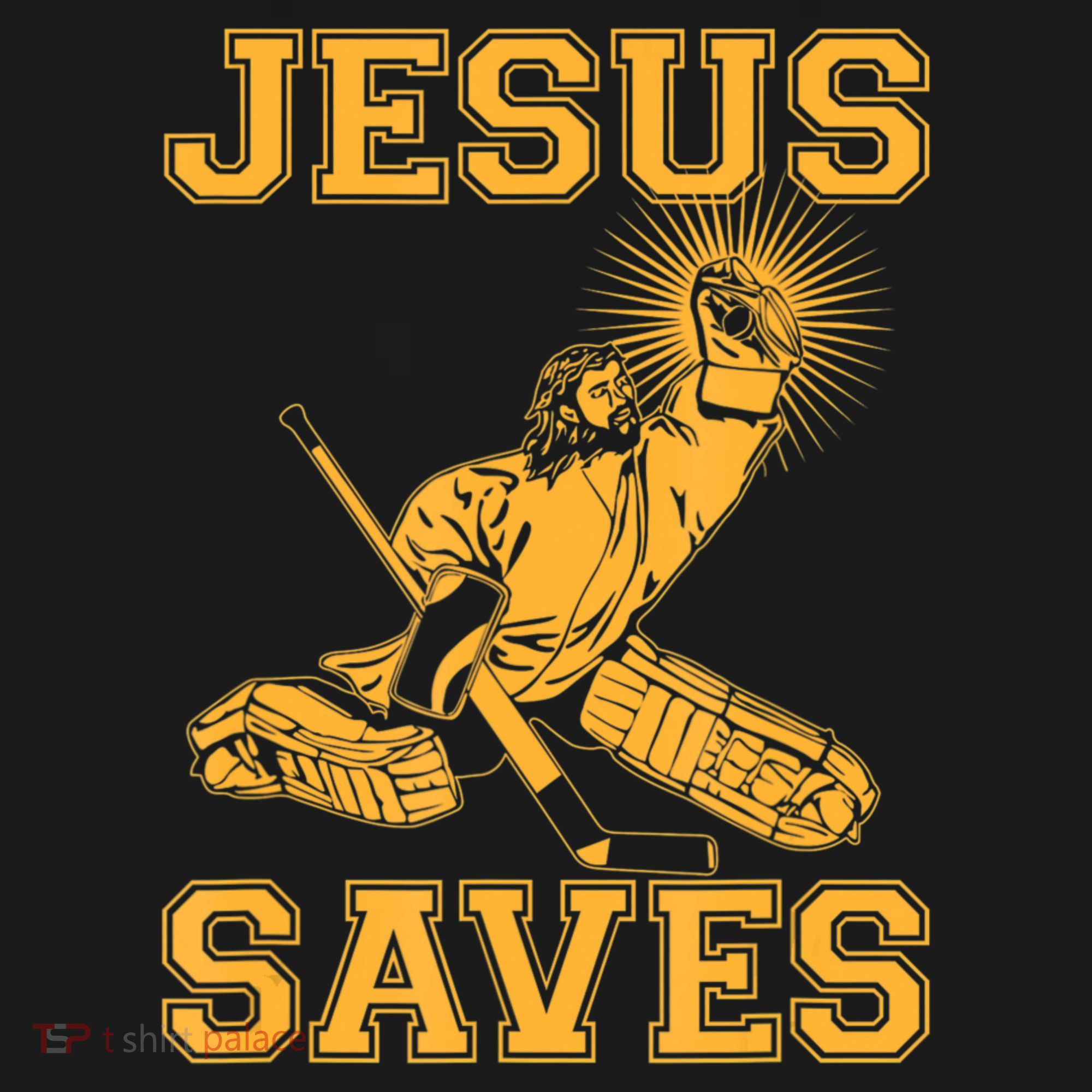 Jesus Saves Hockey T-Shirt