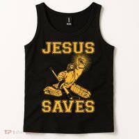 Jesus Saves Hockey Tank Top thumb 2