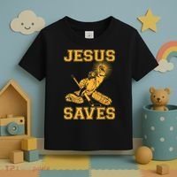 Jesus Saves Hockey Toddler T-Shirt thumb 3