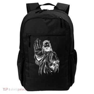 Jesus Stop Hand Sign Backpack