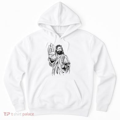 Jesus Stop Hand Sign Hoodie