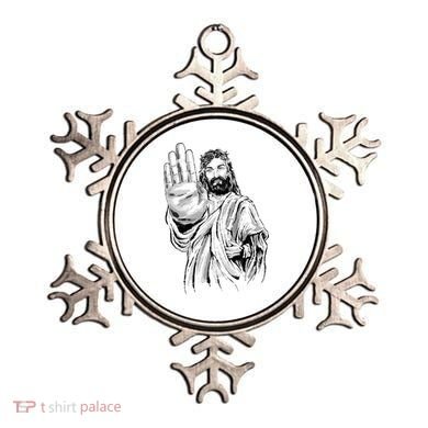 Jesus Stop Hand Sign Ornament