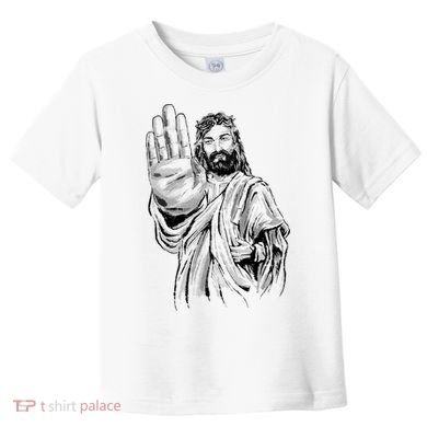 Jesus Stop Hand Sign Toddler T-Shirt