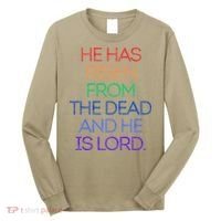 Jesus Sacrificed His Life And Died For You  I Happy Easter Long Sleeve Shirt thumb 0