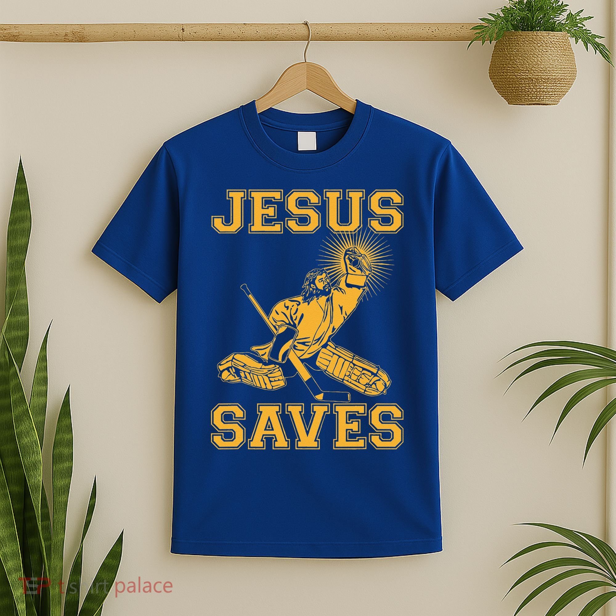Jesus Saves Hockey T-Shirt