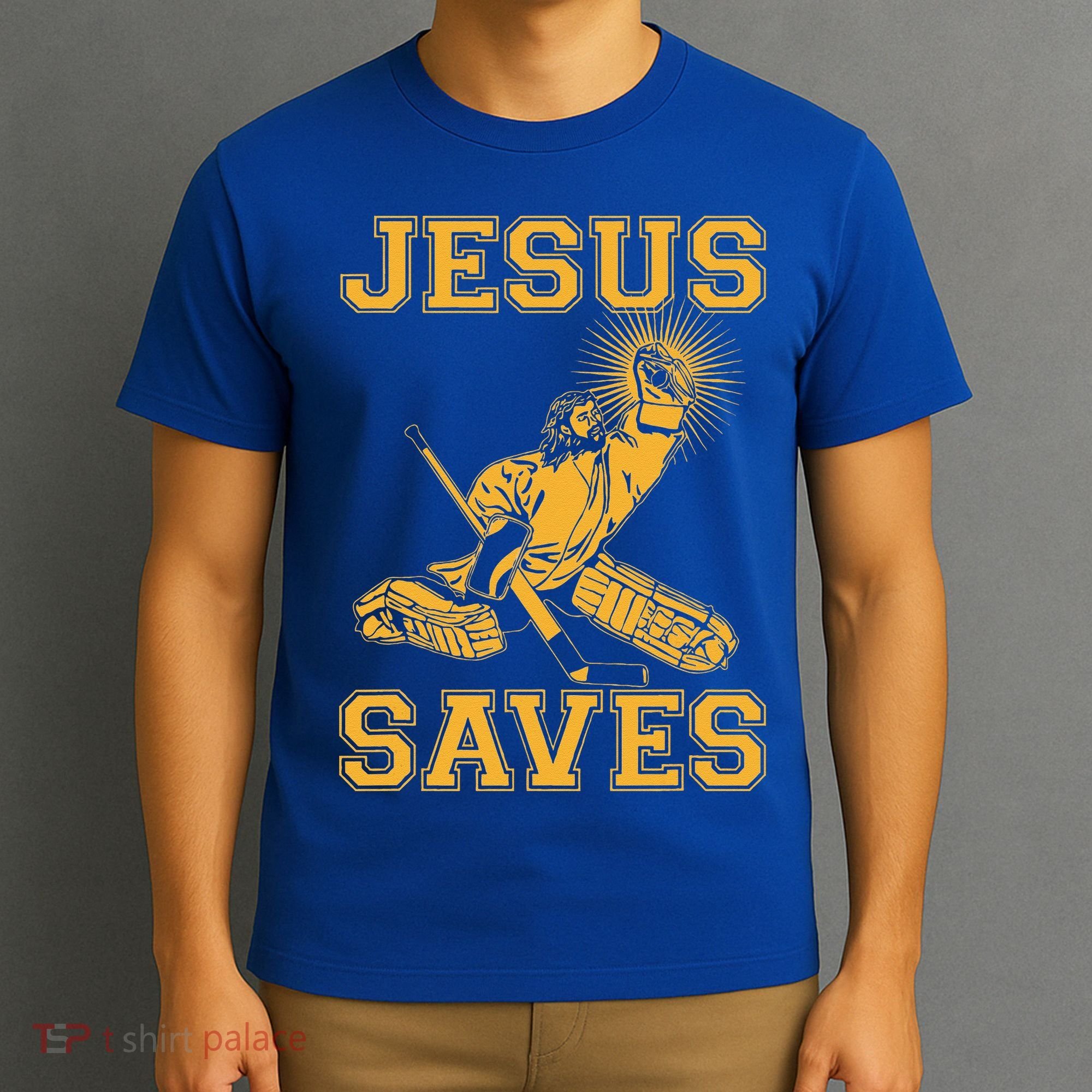 Jesus Saves Hockey T-Shirt
