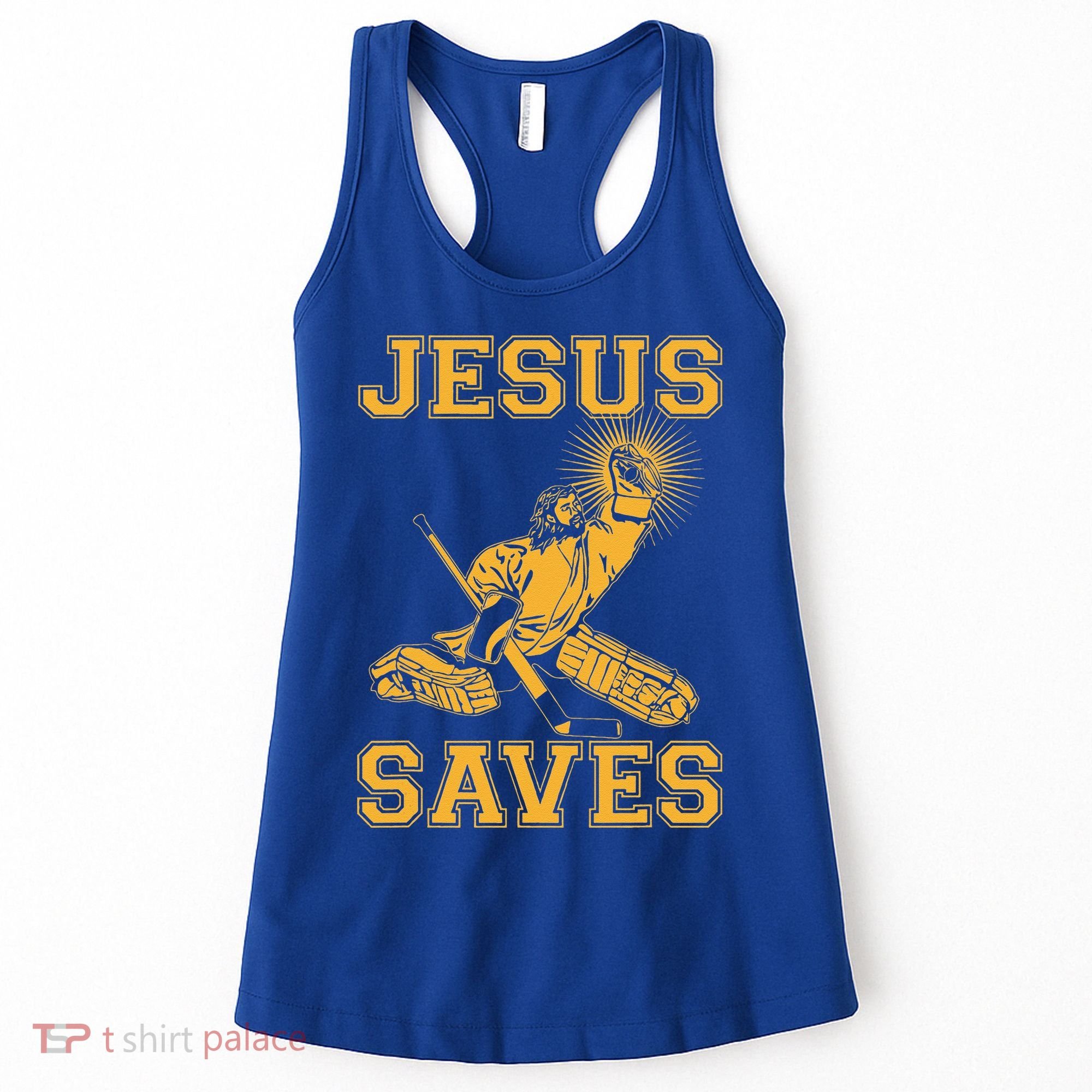 Jesus Saves Hockey Women's Tank Top